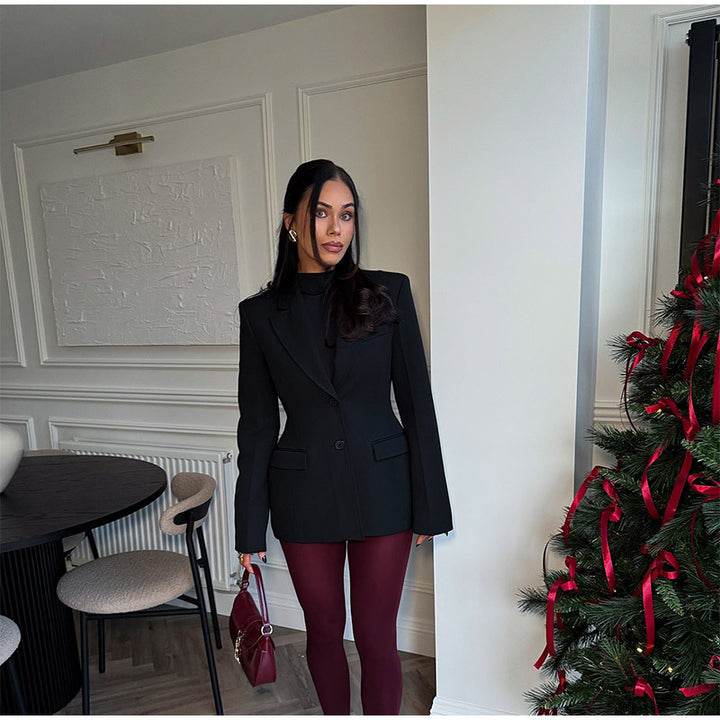 Damer Oversized Blazer med strukturerad design och figursydd passform Mirla-Eva Jonsson
