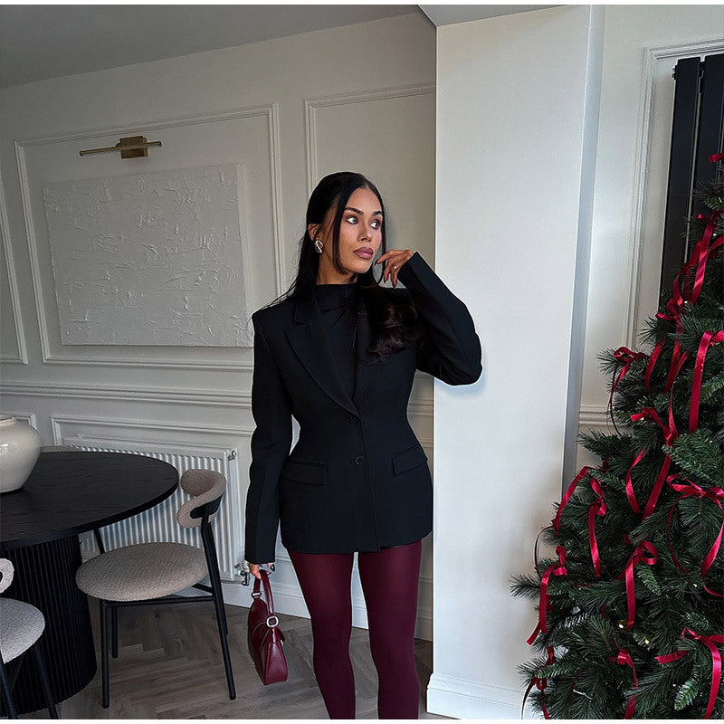 Damer Oversized Blazer med strukturerad design och figursydd passform Mirla-Eva Jonsson