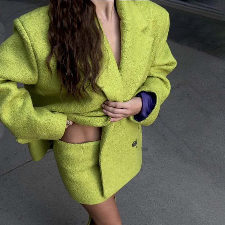 Damer Oversized Blazer med strukturerat material Eva Jonsson-Eva Jonsson