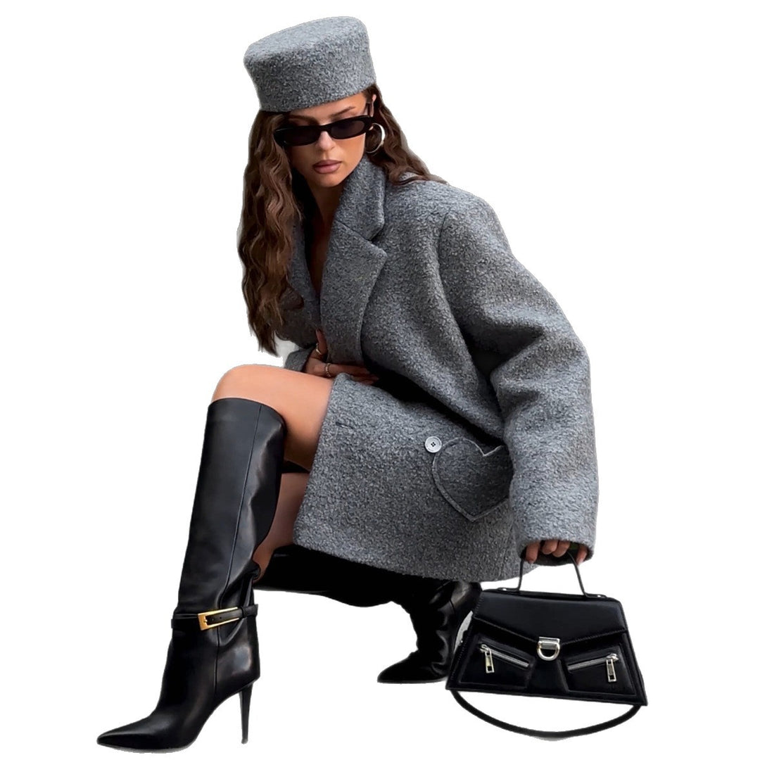 Damer Oversized Blazer med strukturerat material Eva Jonsson-Eva Jonsson