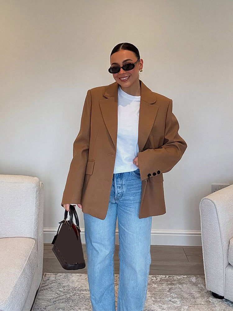 Damer Oversized Blazerjacka i modern skärning Mirla-Eva Jonsson