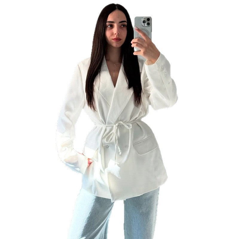 Damer Oversized Blazerjacka med midjebälte Mirla-Eva Jonsson