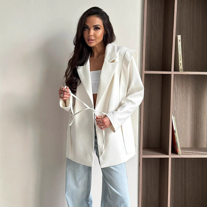 Damer Oversized Blazerjacka med midjeband Mirla-Eva Jonsson