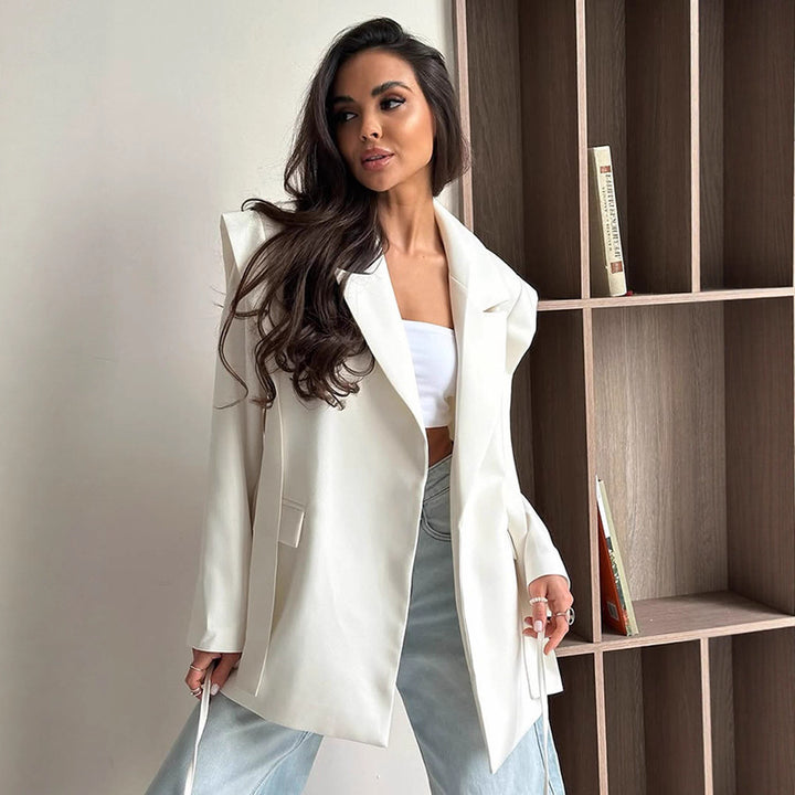 Damer Oversized Blazerjacka med midjeband Mirla-Eva Jonsson