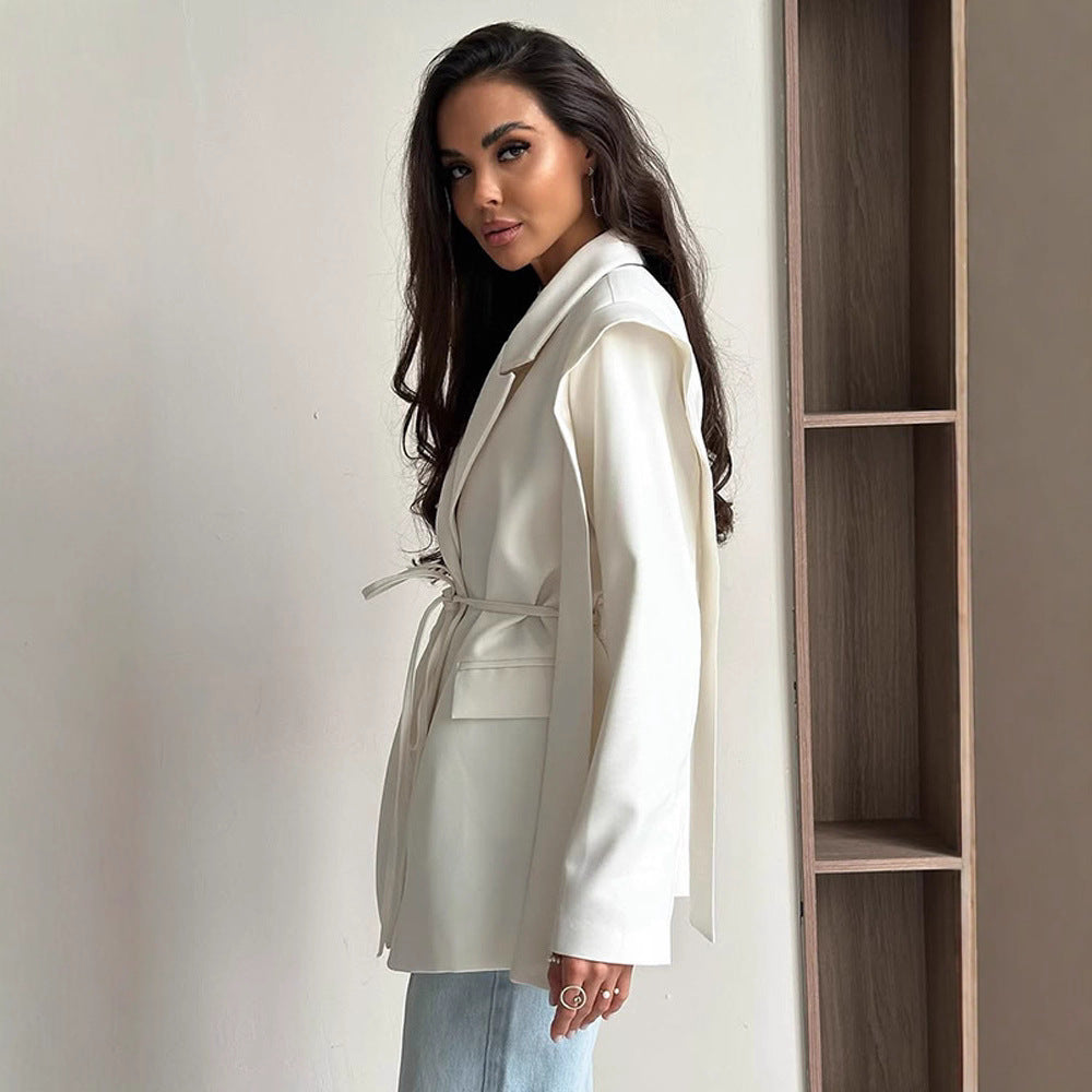 Damer Oversized Blazerjacka med midjeband Mirla-Eva Jonsson
