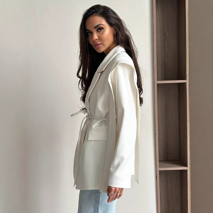 Damer Oversized Blazerjacka med midjeband Mirla-Eva Jonsson