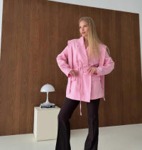 Damer Oversized Blazerjacka med midjeband Mirla-Eva Jonsson