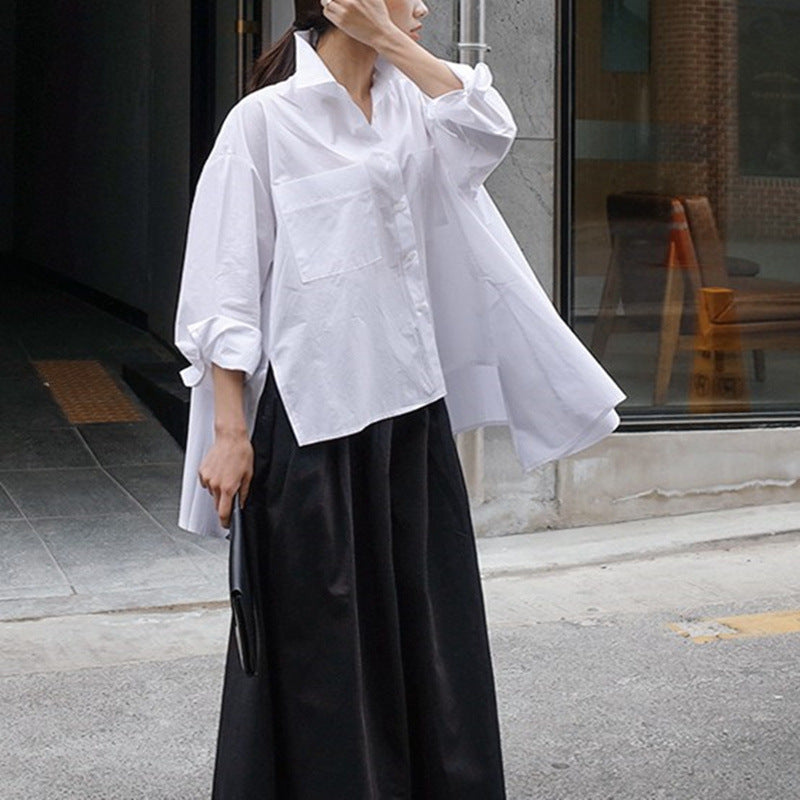Damer Oversized Blus med Strukturerad Klippning och Moderiktiga Ärmar Mirla-Eva Jonsson