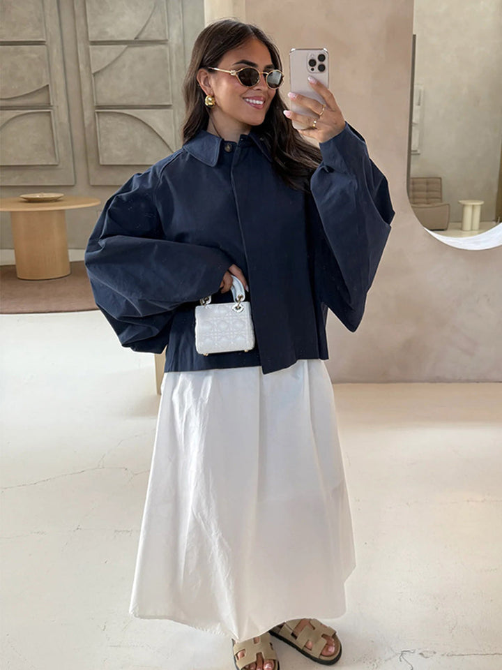 Damer Oversized Blus med dekorativa puffärmar Mirla-Eva Jonsson