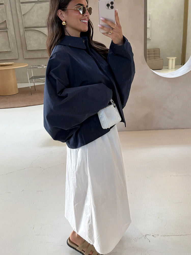 Damer Oversized Blus med dekorativa puffärmar Mirla-Eva Jonsson