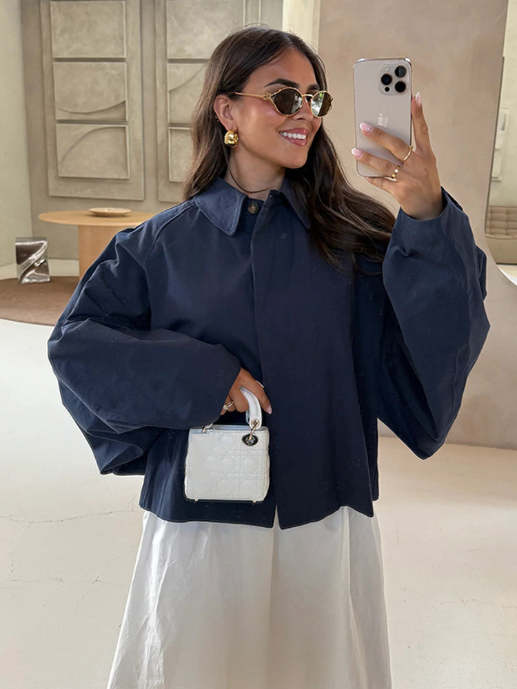 Damer Oversized Blus med dekorativa puffärmar Mirla-Eva Jonsson