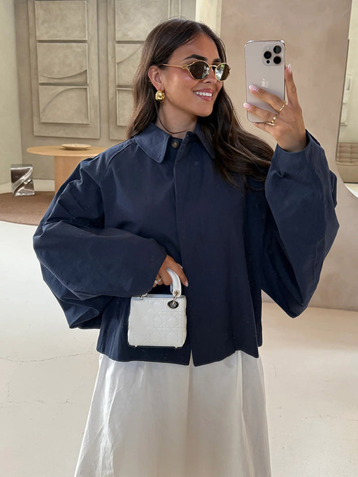 Damer Oversized Blus med dekorativa puffärmar Mirla-Eva Jonsson