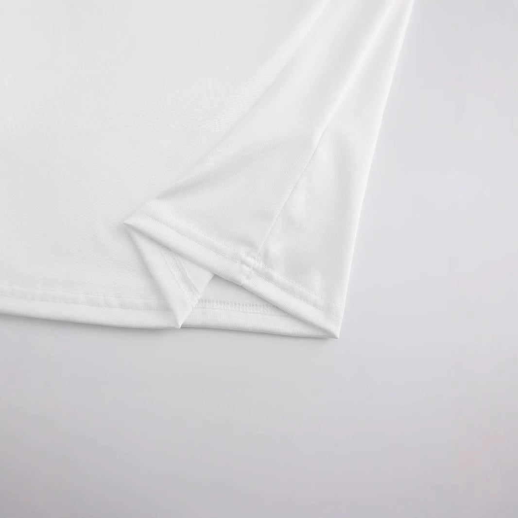 Damer Oversized Crop-T-shirt med konstnärligt grafiktryck Mirla-Eva Jonsson