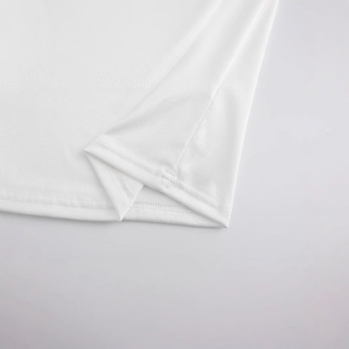 Damer Oversized Crop-T-shirt med konstnärligt grafiktryck Mirla-Eva Jonsson