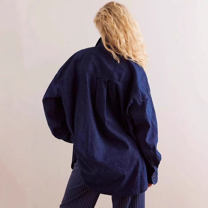 Damer Oversized Denim Skjorta Mirla-Eva Jonsson