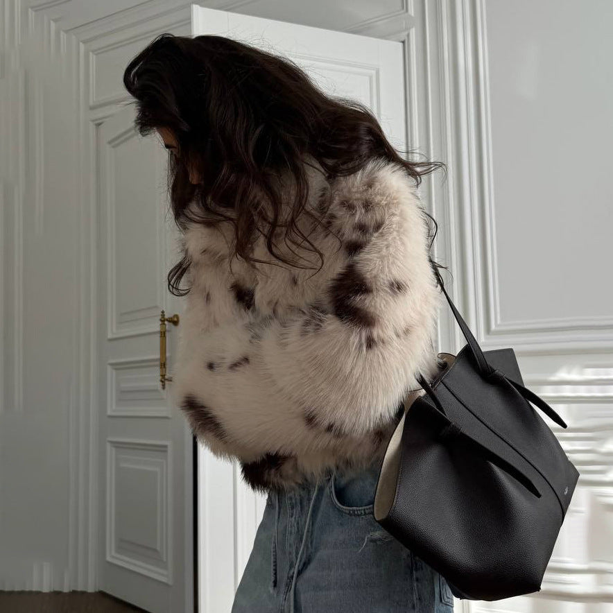 Damer Oversized Faux Fur Jacka Mirla-Eva Jonsson