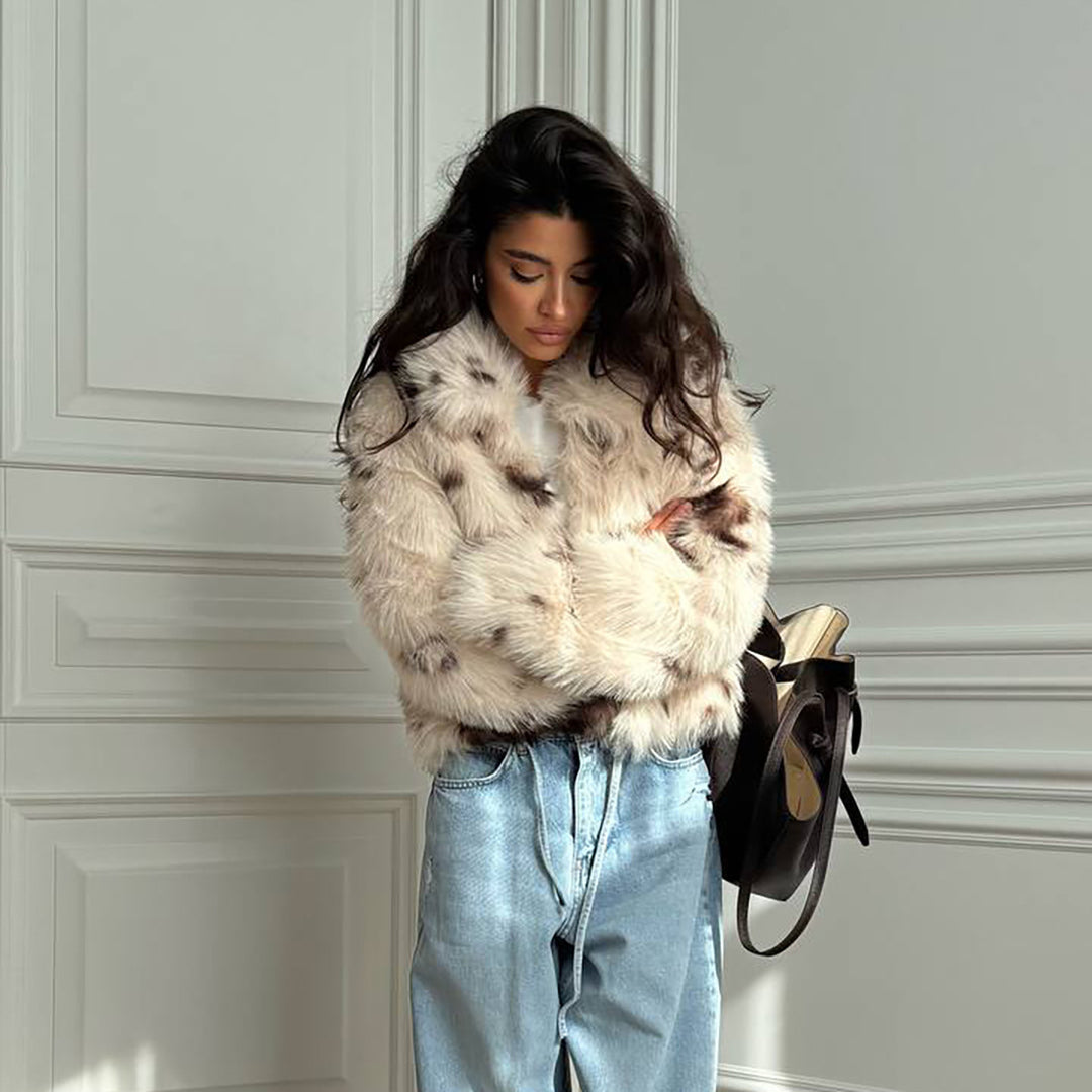 Damer Oversized Faux Fur Jacka Mirla-Eva Jonsson