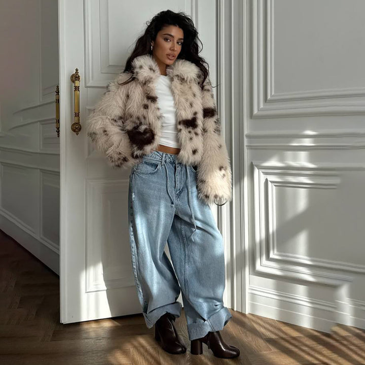 Damer Oversized Faux Fur Jacka Mirla-Eva Jonsson