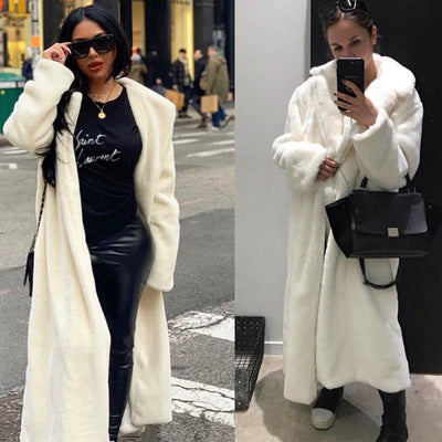 Damer Oversized Fleece-Look Kappa Mirla-Eva Jonsson