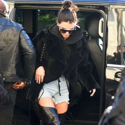 Damer Oversized Fleece-Look Kappa Mirla-Eva Jonsson