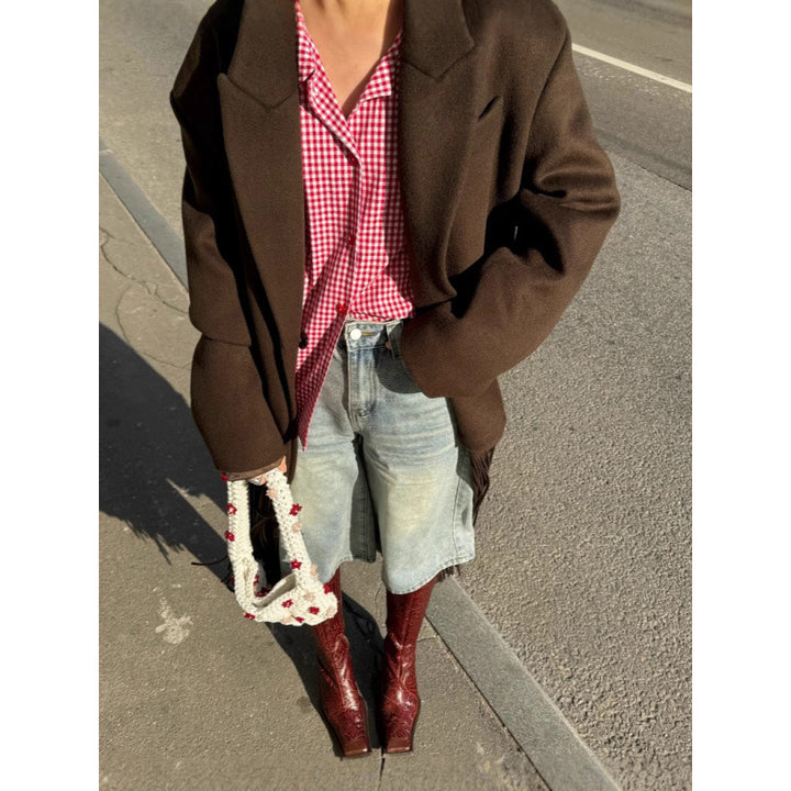 Damer Oversized Fringejacka Mirla-Eva Jonsson