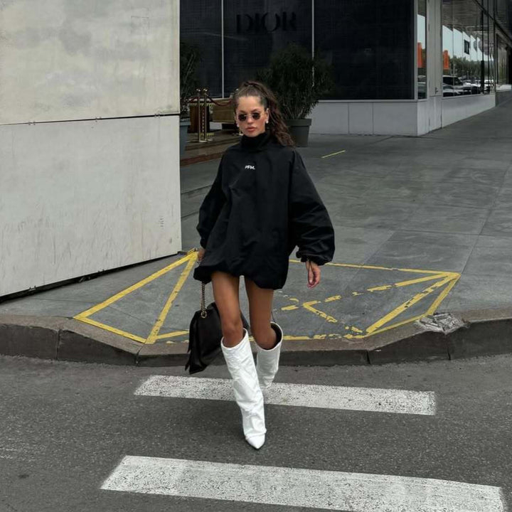 Damer Oversized Hoodie Mirla-Eva Jonsson