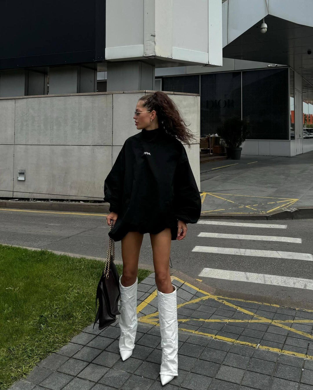 Damer Oversized Hoodie Mirla-Eva Jonsson