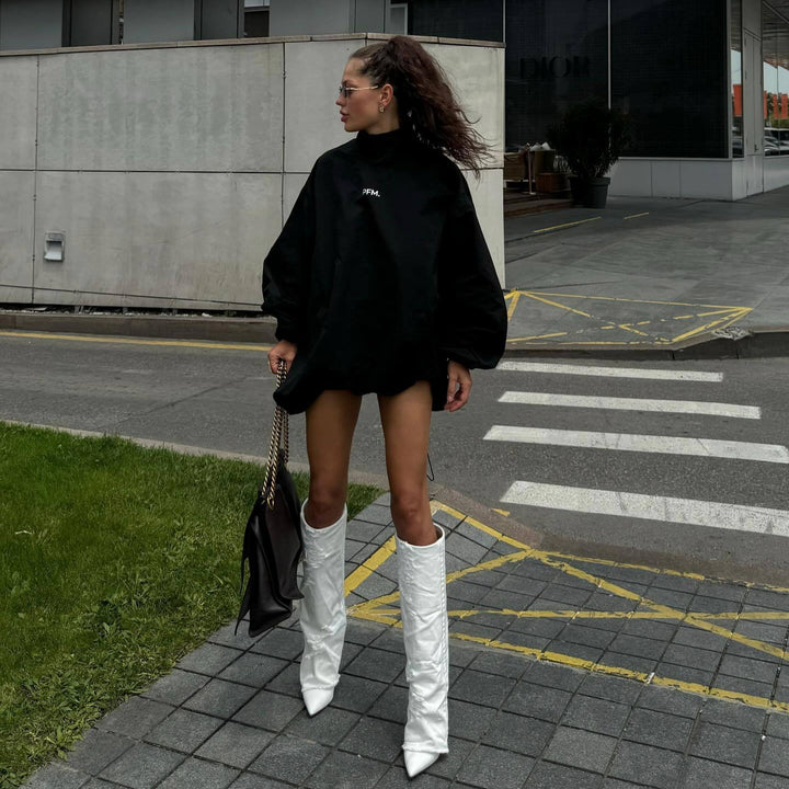 Damer Oversized Hoodie Mirla-Eva Jonsson