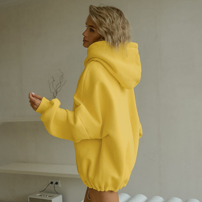 Damer Oversized Hoodie med Känguruficka och Huvtröja Mirla-Eva Jonsson
