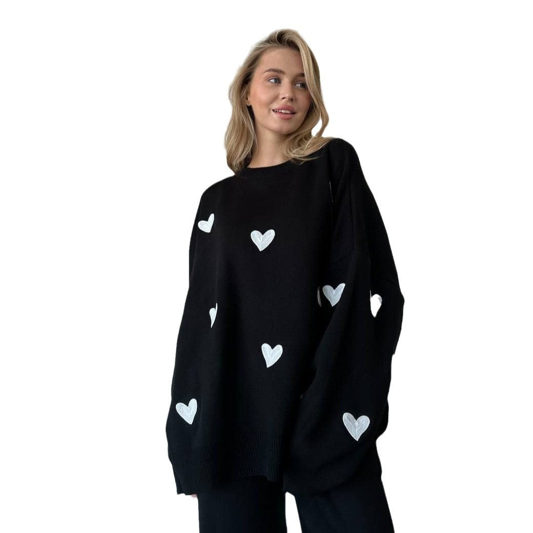 Damer Oversized Hoodie med gulligt design Mirla-Eva Jonsson