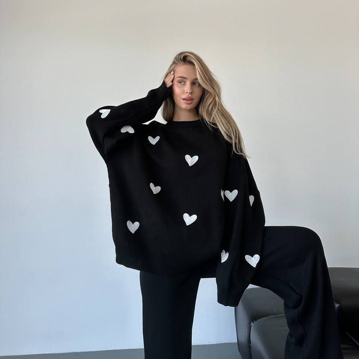 Damer Oversized Hoodie med gulligt design Mirla-Eva Jonsson