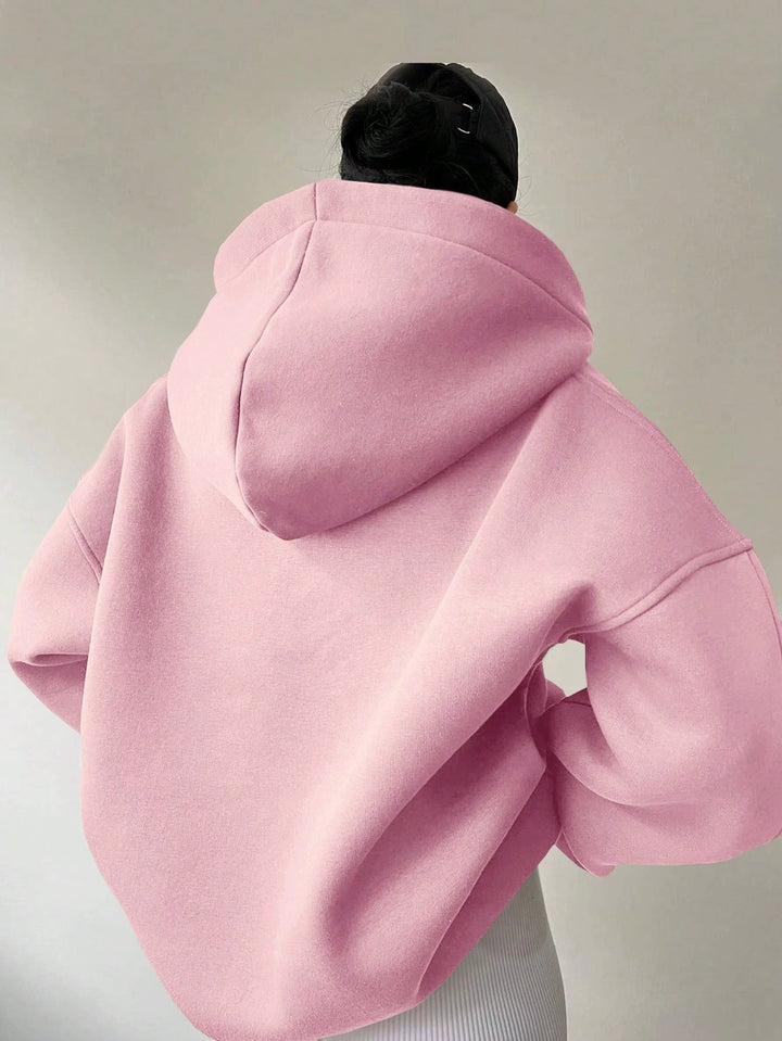 Damer Oversized Hoodie med mjukt fleece-material Mirla-Eva Jonsson