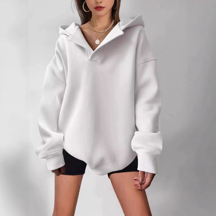 Damer Oversized Hoodie med mjukt fleece-material Mirla-Eva Jonsson