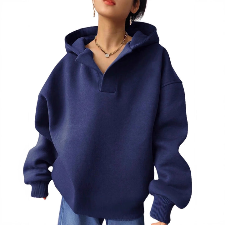 Damer Oversized Hoodie med mjukt fleece-material Mirla-Eva Jonsson