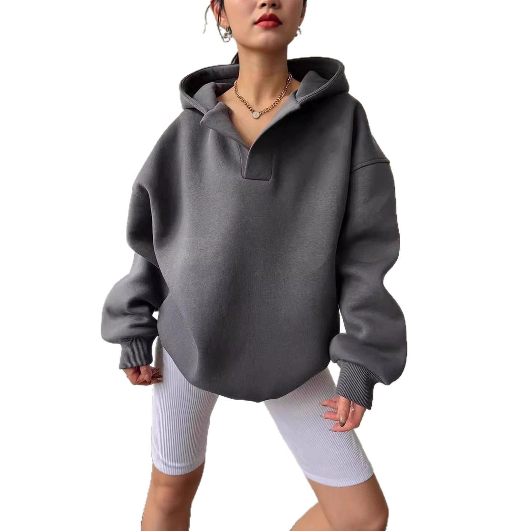 Damer Oversized Hoodie med mjukt fleece-material Mirla-Eva Jonsson