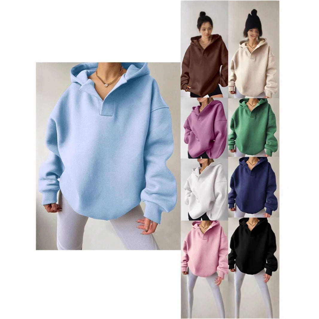 Damer Oversized Hoodie med mjukt fleece-material Mirla-Eva Jonsson