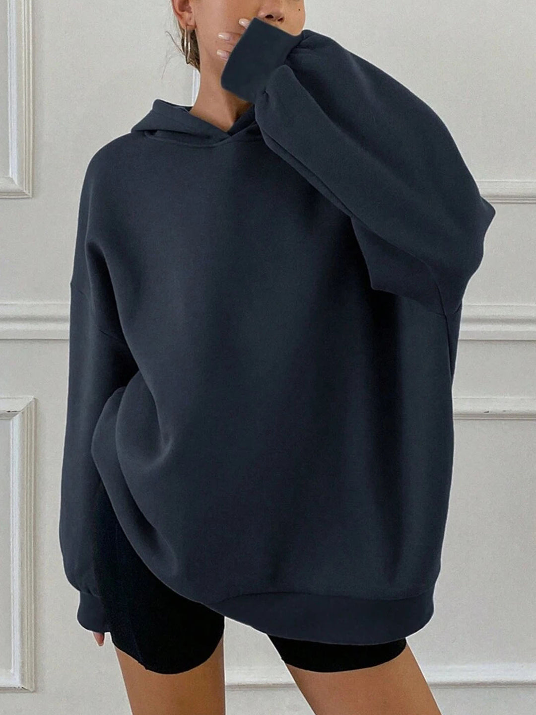 Damer Oversized Hoodie med mjukt material och avslappnad passform Mirla-Eva Jonsson