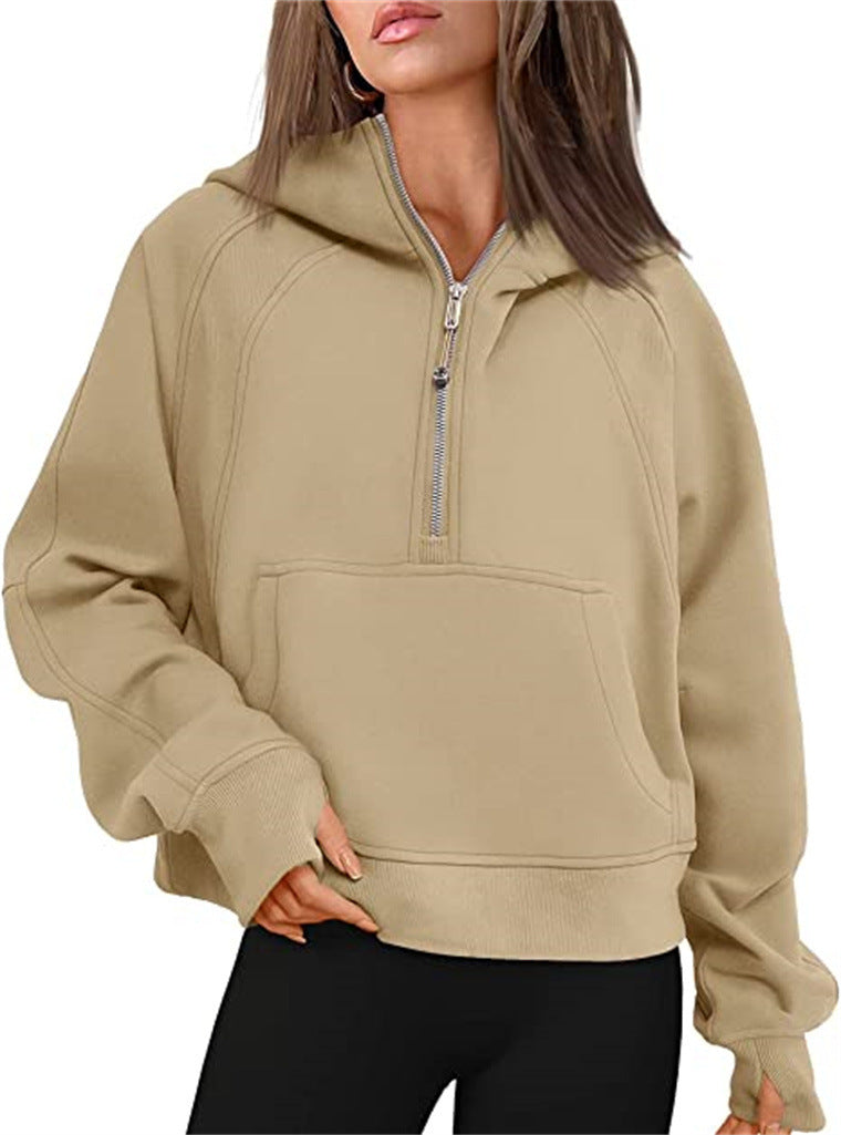 Damer Oversized Hoodie med praktisk känguruficka och dragkedja Mirla-Eva Jonsson