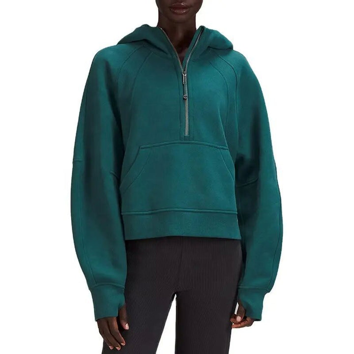 Damer Oversized Hoodie med praktisk känguruficka och dragkedja Mirla-Eva Jonsson