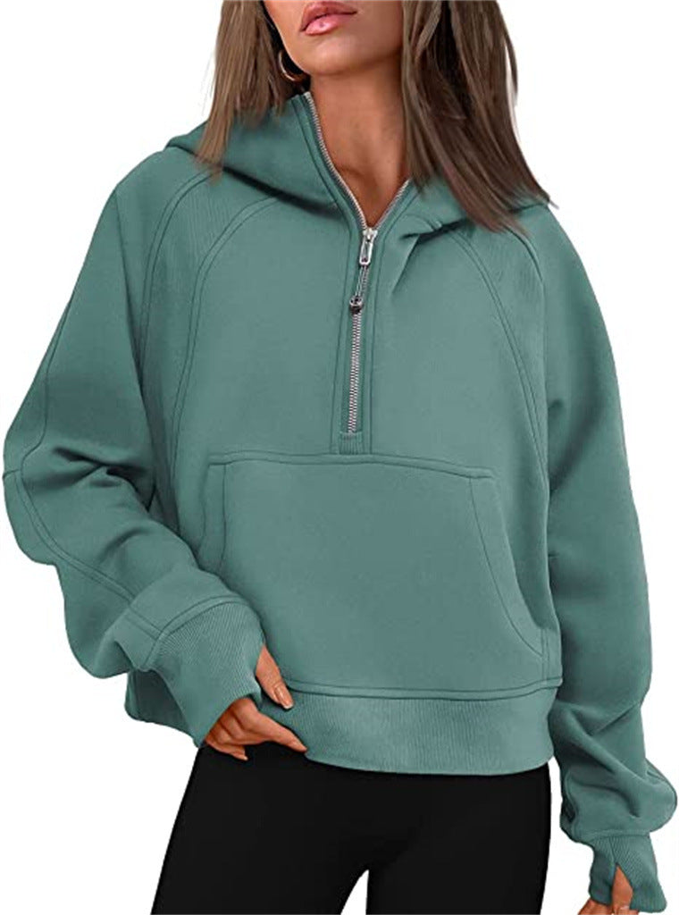 Damer Oversized Hoodie med praktisk känguruficka och dragkedja Mirla-Eva Jonsson