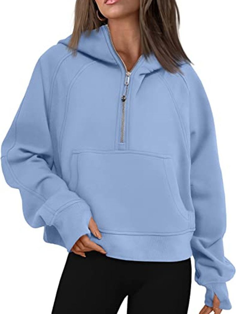 Damer Oversized Hoodie med praktisk känguruficka och dragkedja Mirla-Eva Jonsson