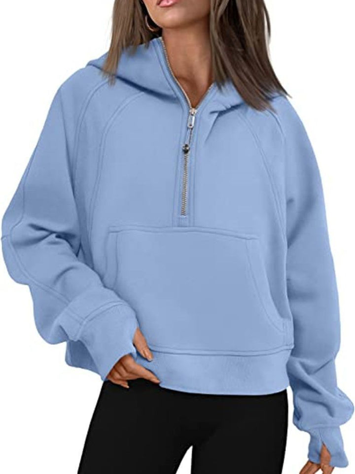 Damer Oversized Hoodie med praktisk känguruficka och dragkedja Mirla-Eva Jonsson