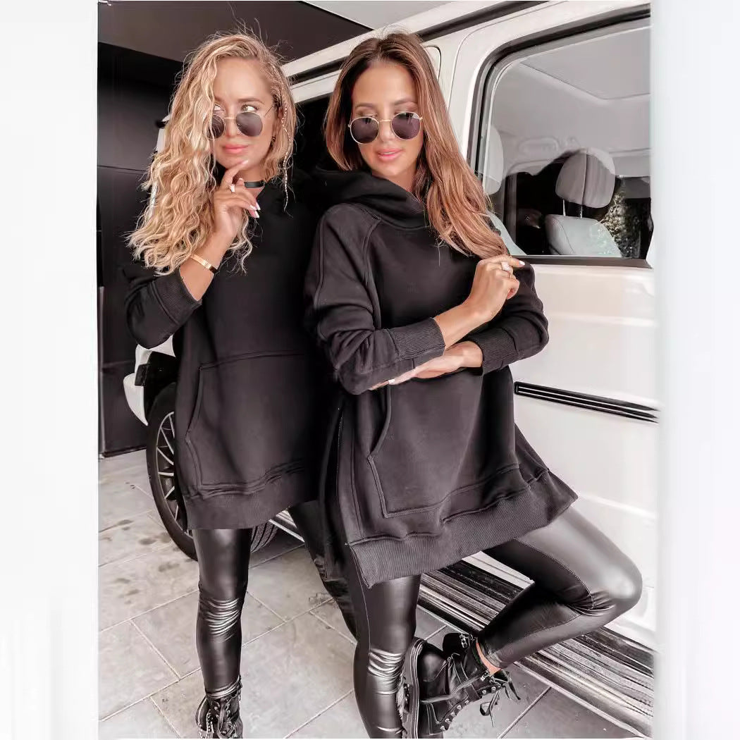 Damer Oversized Hoodie med sidofickor Mirla-Eva Jonsson