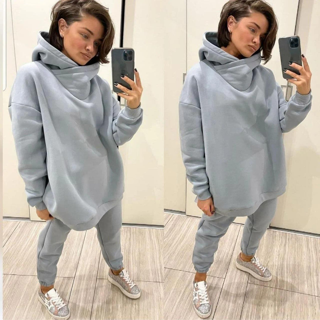 Damer Oversized Hoodie- och Joggingbyxor-Set Mirla-Eva Jonsson