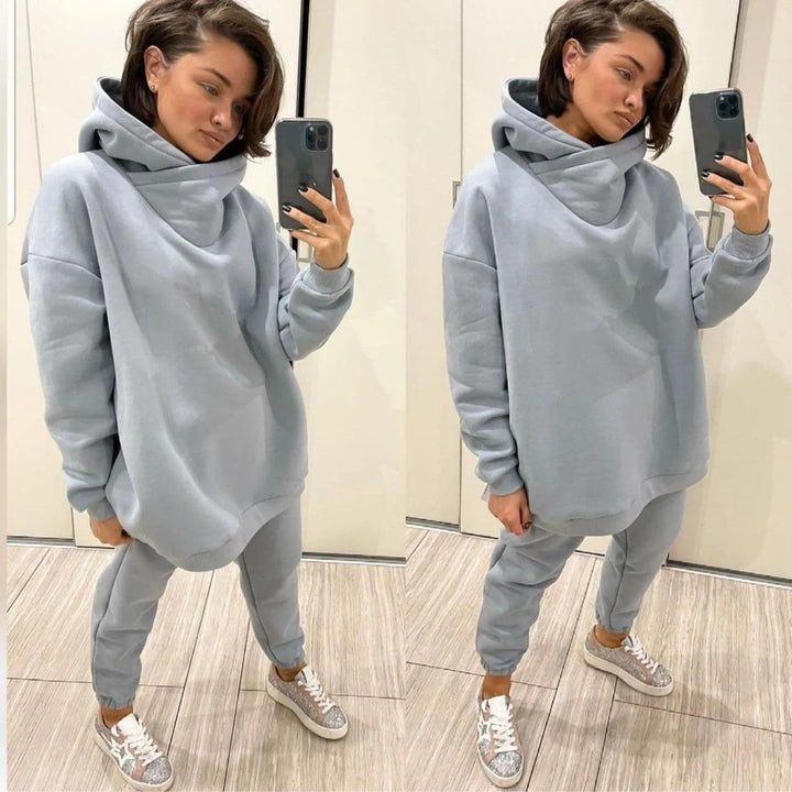 Damer Oversized Hoodie- och Joggingbyxor-Set Mirla-Eva Jonsson
