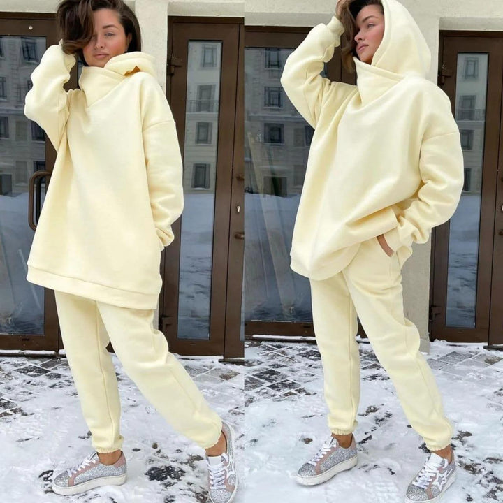 Damer Oversized Hoodie- och Joggingbyxor-Set Mirla-Eva Jonsson