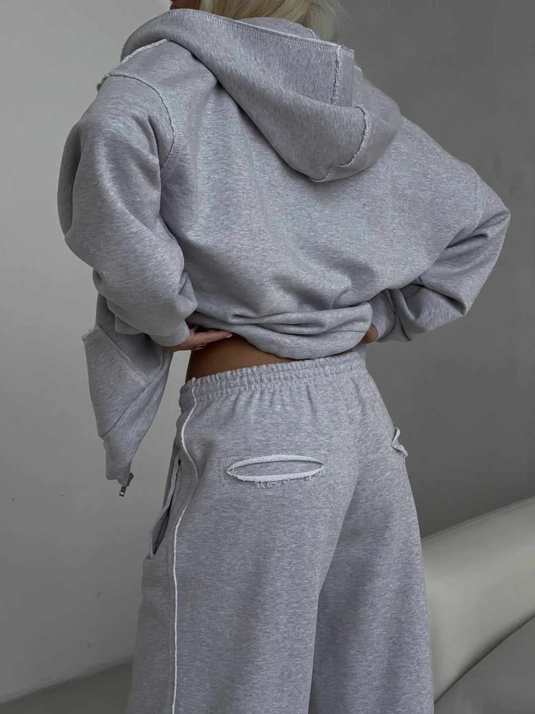 Damer Oversized Hoodie och avslappnade fritidsbyxor Eva Jonsson-Eva Jonsson