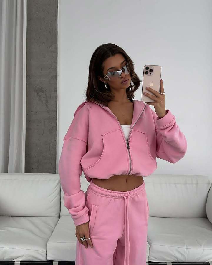 Damer Oversized Hoodie och avslappnade fritidsbyxor Eva Jonsson-Eva Jonsson