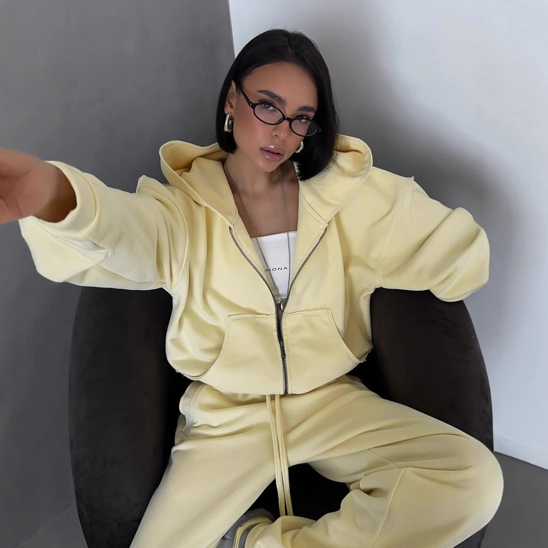 Damer Oversized Hoodie och avslappnade fritidsbyxor Eva Jonsson-Eva Jonsson