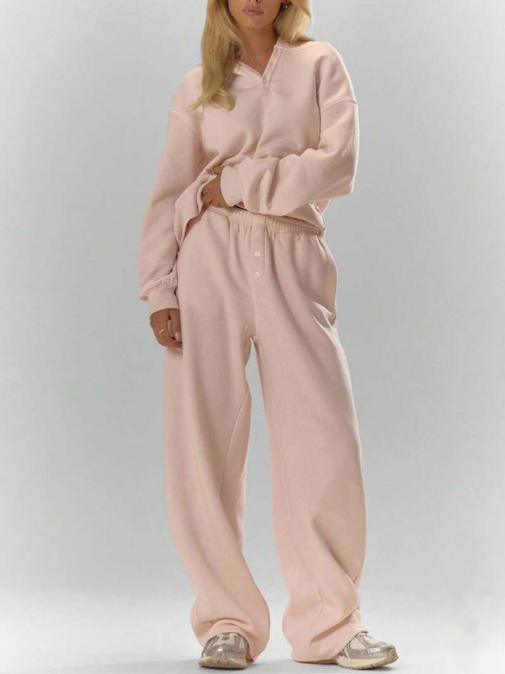 Damer Oversized Hoodie och vid Joggingbyxor Set Mirla-Eva Jonsson